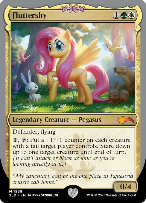 【Foil】【EN】Fluttershy [SLD] 金M No.1538