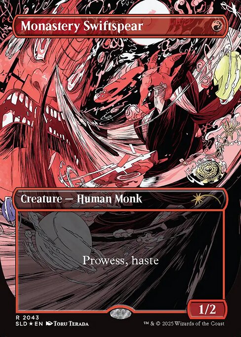 【フルアート】【Foil】【EN】僧院の速槍/Monastery Swiftspear [SLD] 赤R No.2043