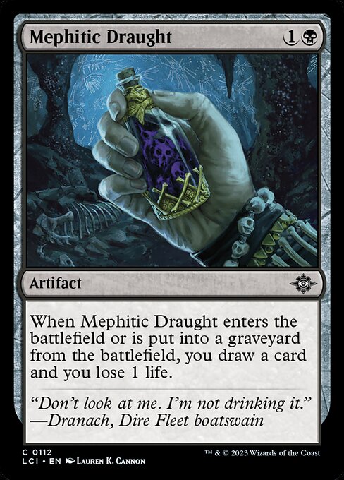 【Foil】【EN】毒気の薬/Mephitic Draught [LCI] 黒C No.112