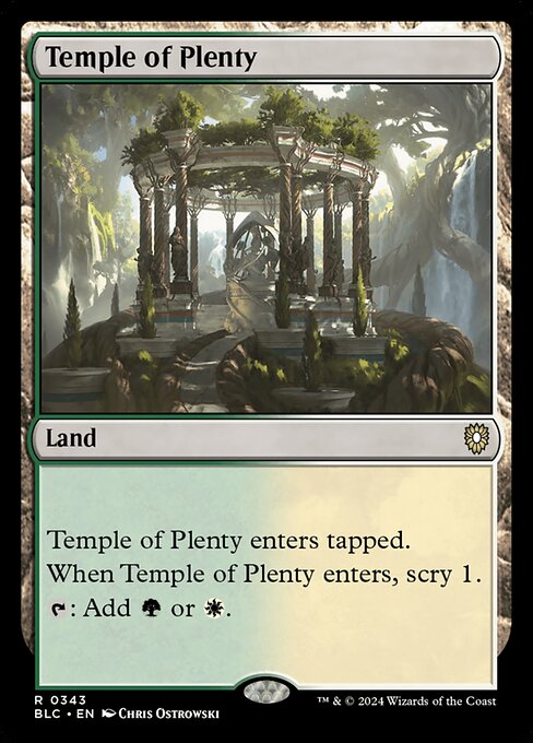 【EN】豊潤の神殿/Temple of Plenty [BLC] 土地R No.343