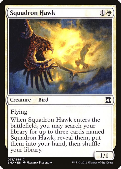 【Foil】【EN】戦隊の鷹/Squadron Hawk [EMA] 白C No.31