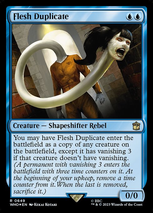 【サージFoil】【Foil】【EN】フレッシュの複製体/Flesh Duplicate [WHO] 青R No.649