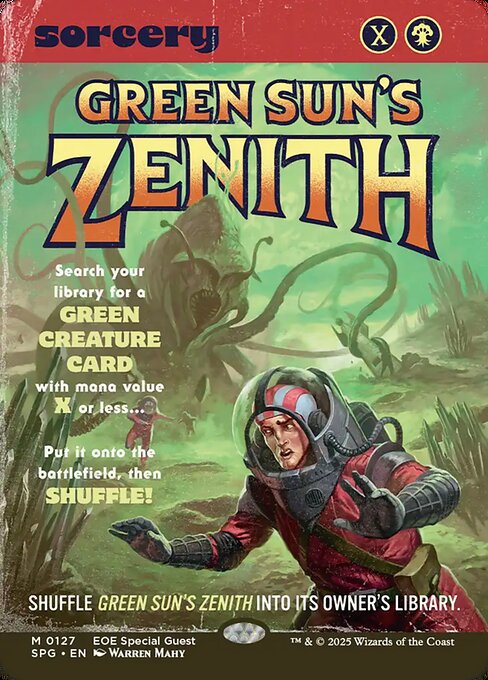 【ボーダレス】【EN】緑の太陽の頂点/Green Sun's Zenith [SPG] 緑M No.127