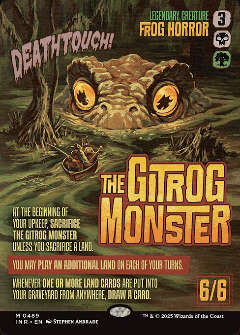 【フルアート】【Foil】【EN】ギトラグの怪物/The Gitrog Monster [INR] 金M No.489