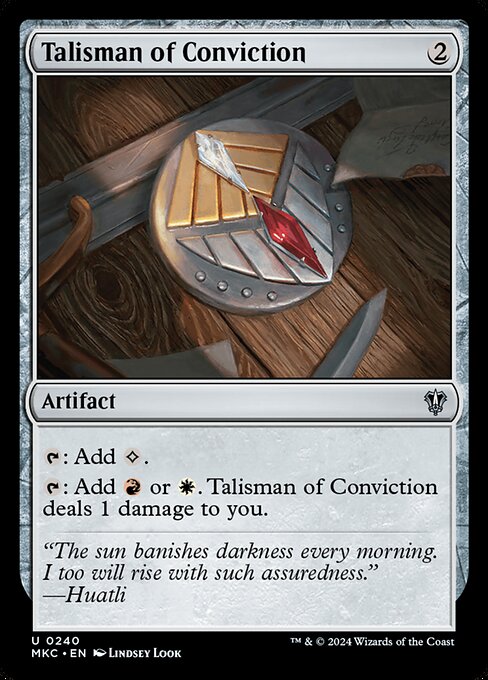 【EN】確信のタリスマン/Talisman of Conviction [MKC] 茶U No.240