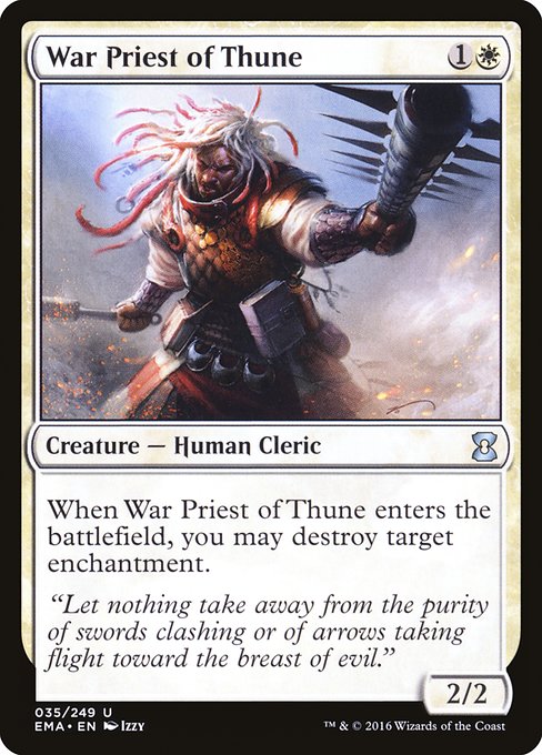 【EN】テューンの戦僧/War Priest of Thune [EMA] 白U No.35
