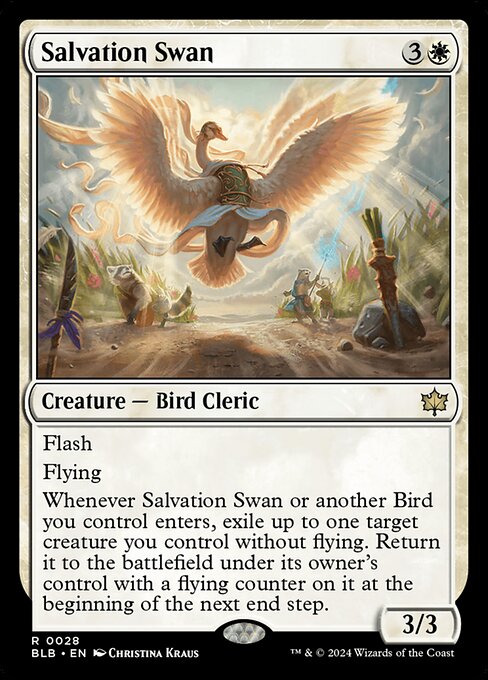 【Foil】【EN】救済の白鳥/Salvation Swan [BLB] 白R No.28