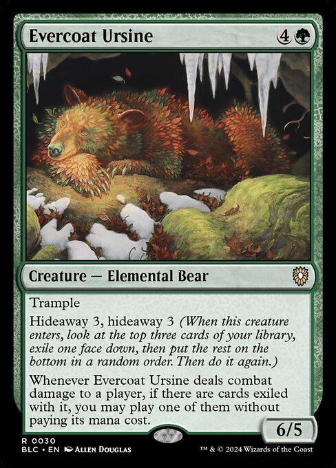 【EN】常緑皮の熊/Evercoat Ursine [BLC] 緑R No.30