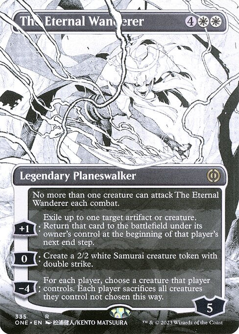 【ショーケース】【ボーダレス】【Foil】【EN】永遠の放浪者/The Eternal Wanderer [ONE] 白R No.335
