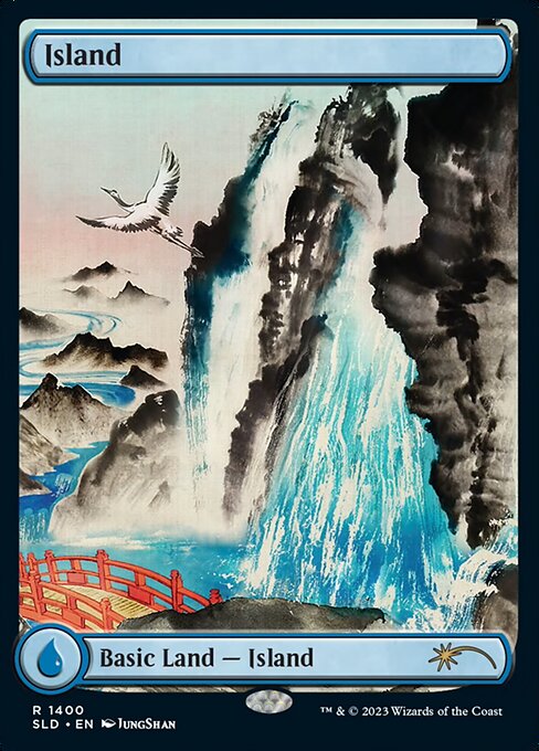 【フルアート】【Foil】【EN】島/Island [SLD] 無R No.1400