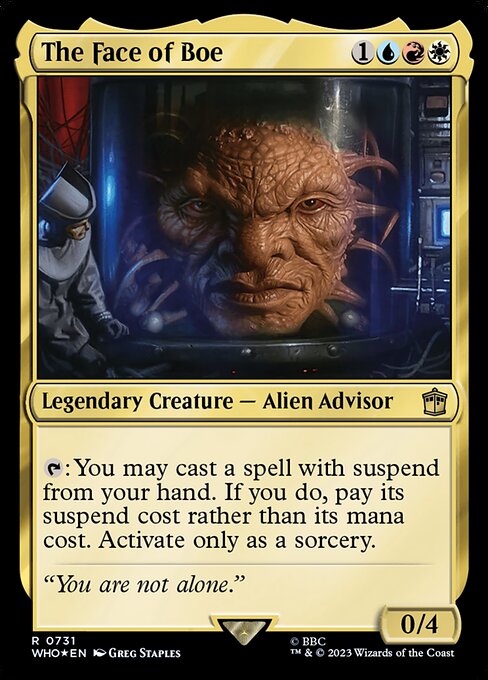 【サージFoil】【Foil】【EN】フェイス・オブ・ボー/The Face of Boe [WHO] 金R No.731