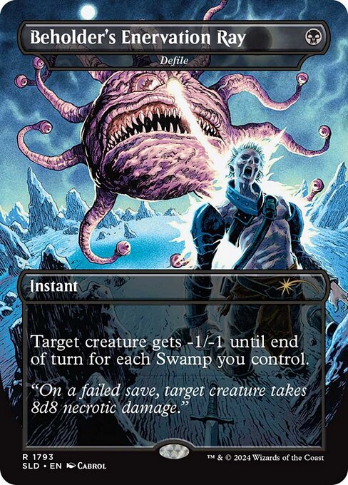 【ボーダレス】【Foil】【EN】汚涜/Defile [SLD] 黒R No.1793