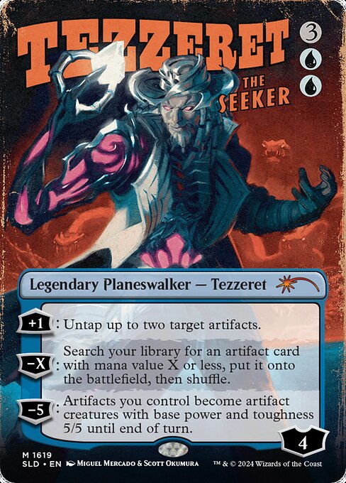 【ボーダレス】【Foil】【EN】求道者テゼレット/Tezzeret the Seeker [SLD] 青R No.1619