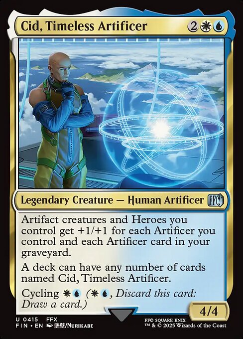 【Foil】【EN】独創的な革新者、シド/Cid, Timeless Artificer [FIN] 金U No.415