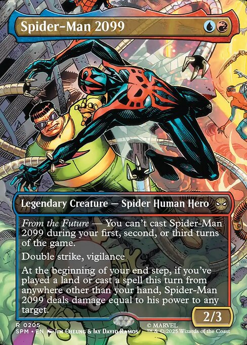 【ボーダレス】【EN】スパイダーマン2099/Spider-Man 2099 [SPM] 金R No.205