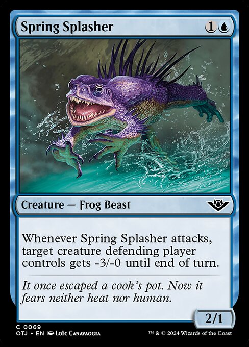 【Foil】【EN】泉の飛沫散らし/Spring Splasher [OTJ] 青C No.69