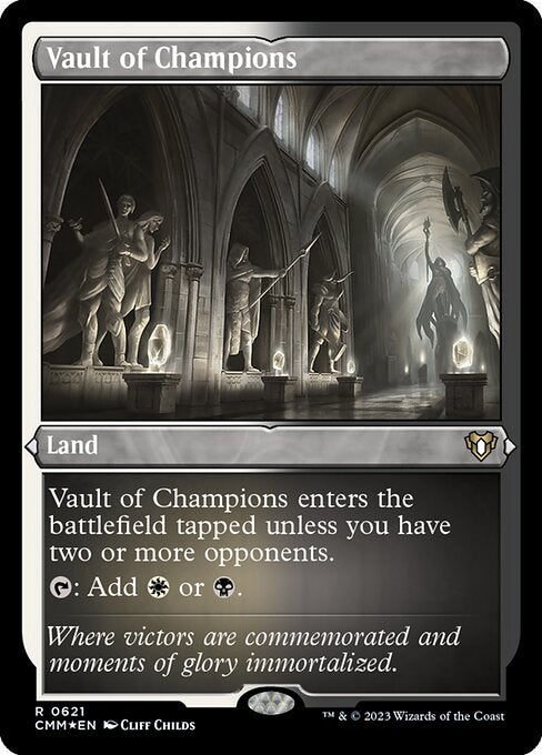 【エッチングFoil】【EN】勝者の大霊堂/Vault of Champions [CMM] 土地R No.621