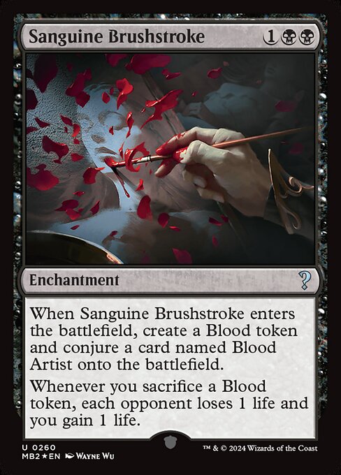 【Foil】【EN】血塗られた刷毛/Sanguine Brushstroke [MB2] 黒U No.260