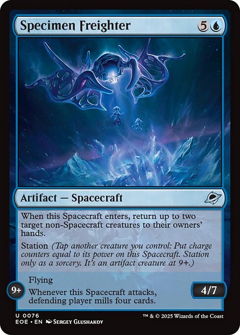【Foil】【EN】検体輸送船/Specimen Freighter [EOE] 青U No.76