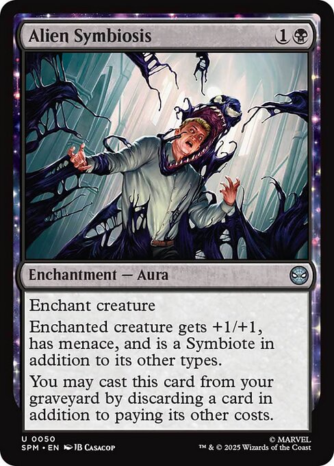 【Foil】【EN】エイリアン共生体/Alien Symbiosis [SPM] 黒U No.50