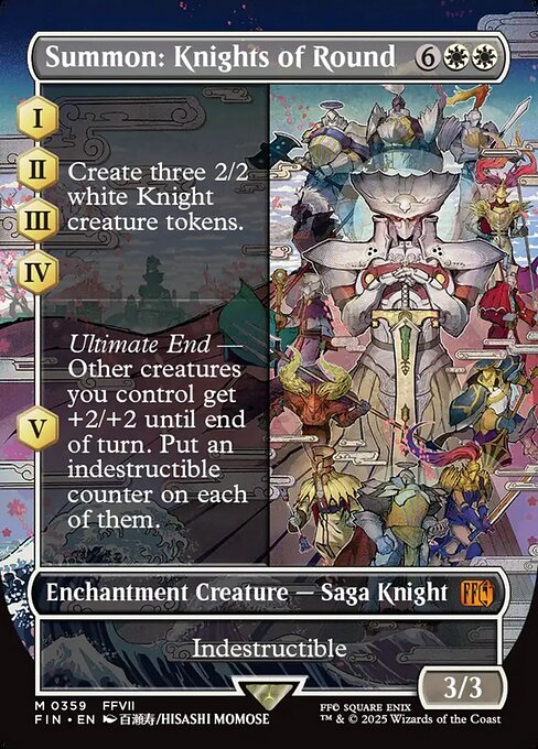 【ボーダレス】【EN】召喚：ナイツオブラウンド/Summon: Knights of Round [FIN] 白M No.359
