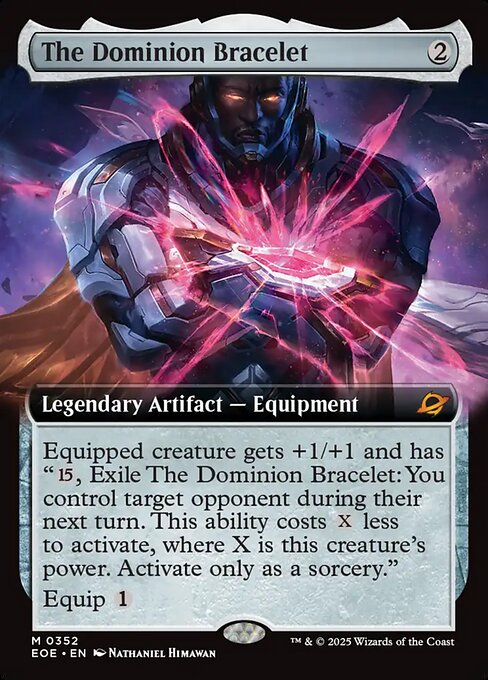 【拡張アート】【Foil】【EN】統制の腕輪/The Dominion Bracelet [EOE] 茶M No.352