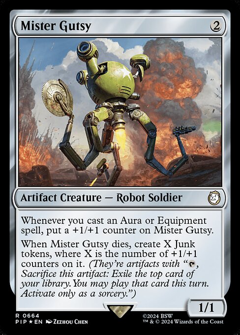 【サージFoil】【Foil】【EN】Mr.ガッツィー/Mister Gutsy [PIP] 茶R No.664