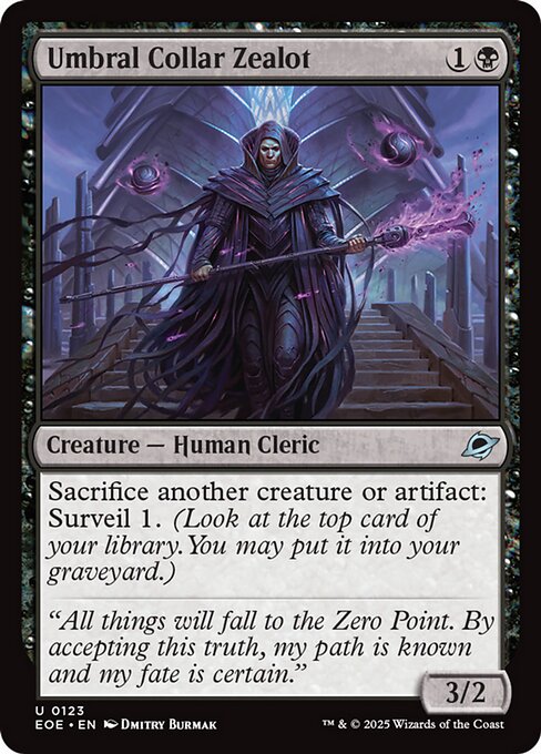 【Foil】【EN】影の帯の盲信者/Umbral Collar Zealot [EOE] 黒U No.123
