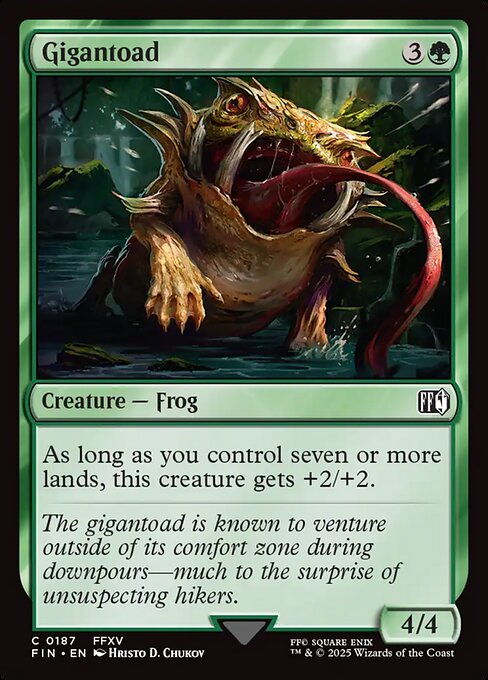 【Foil】【EN】ギガントード/Gigantoad [FIN] 緑C No.187