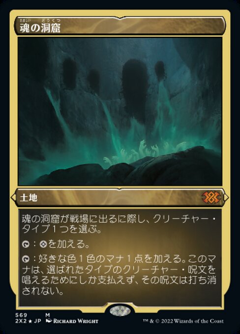 【エッチングFoil】【JP】魂の洞窟/Cavern of Souls [2X2] 土地M No.569