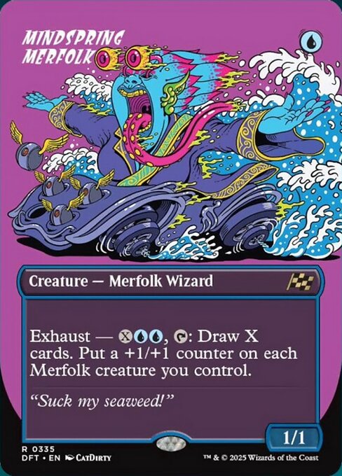 【ボーダレス】【Foil】【EN】思考の泉のマーフォーク/Mindspring Merfolk [DFT] 青R No.335