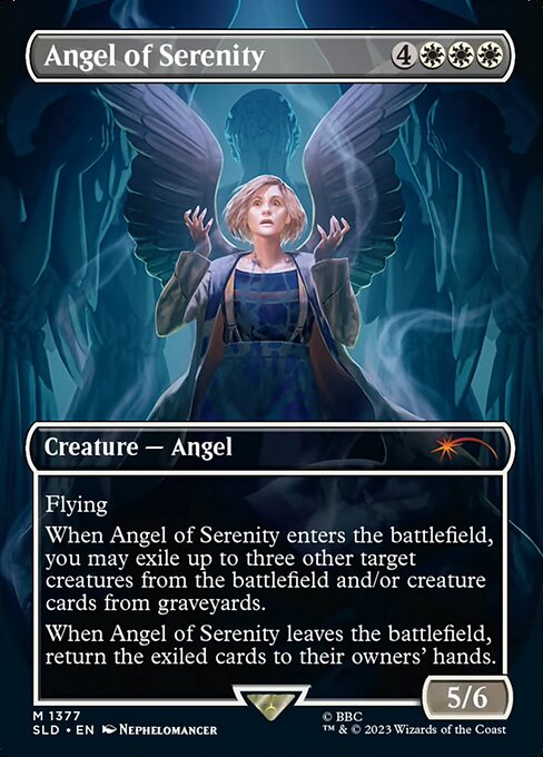 【ボーダレス】【Foil】【EN】静穏の天使/Angel of Serenity [SLD] 白M No.1377
