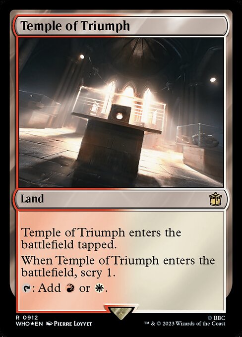 【サージFoil】【Foil】【EN】凱旋の神殿/Temple of Triumph [WHO] 無R No.912