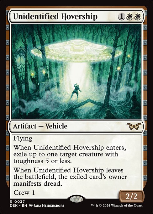 【Foil】【EN】未確認浮遊船/Unidentified Hovership [DSK] 白R No.37