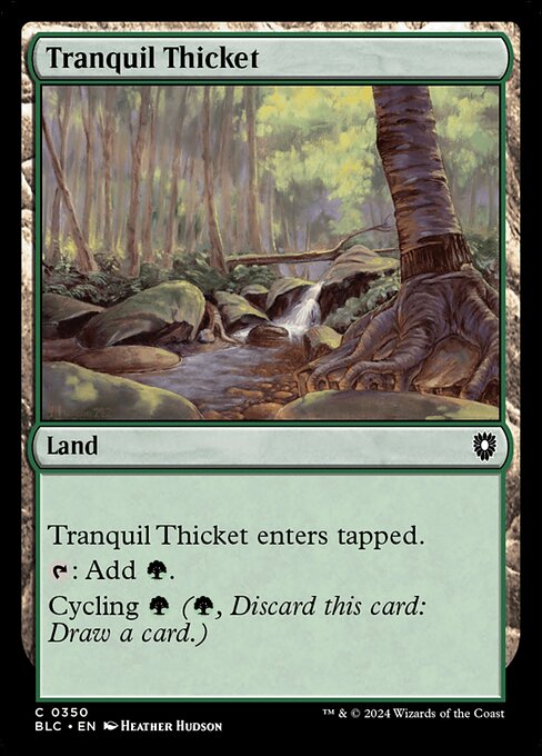 【EN】平穏な茂み/Tranquil Thicket [BLC] 土地C No.350