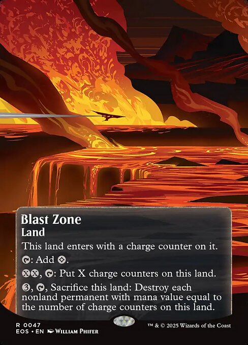 【ボーダレス】【Foil】【EN】爆発域/Blast Zone [EOS] 土地R No.47