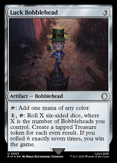 【サージFoil】【Foil】【EN】ラックのボブルヘッド/Luck Bobblehead [PIP] 茶U No.663