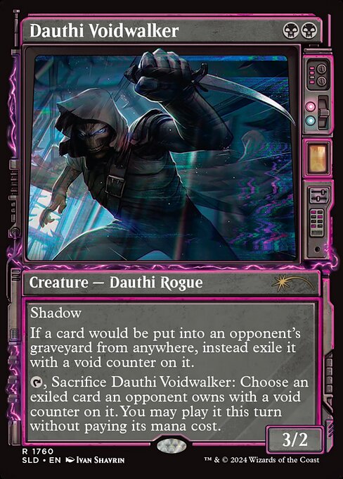 【ショーケース】【Foil】【EN】ダウスィーの虚空歩き/Dauthi Voidwalker [SLD] 黒R No.1760