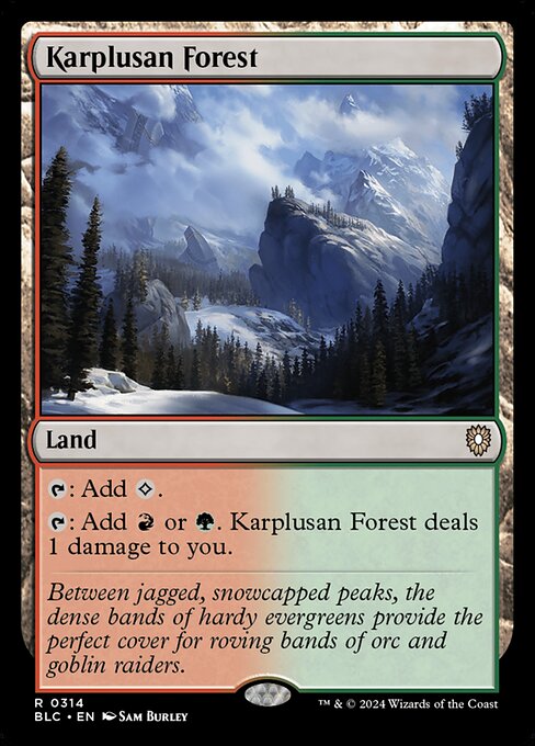 【EN】カープルーザンの森/Karplusan Forest [BLC] 土地R No.314