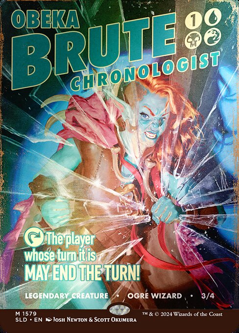 【ボーダレス】【Foil】【EN】粗暴な年代学者、オベカ/Obeka, Brute Chronologist [SLD] 金R No.1579★