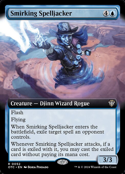 【Foil】【EN】嘲笑う呪文乗っ取り/Smirking Spelljacker [OTC] 青R No.52