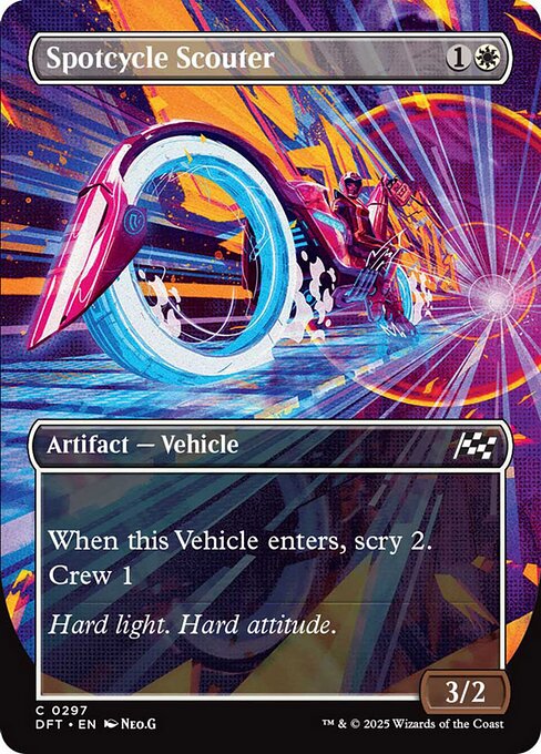 【ボーダレス】【Foil】【EN】偵察二輪車/Spotcycle Scouter [DFT] 白C No.297