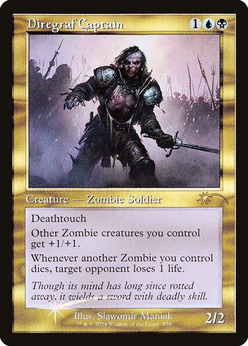 【Foil】【EN】戦墓の隊長/Diregraf Captain [SLD] 金R No.858