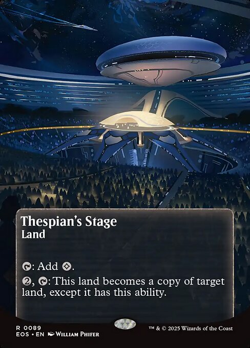 【ボーダレス】【Foil】【EN】演劇の舞台/Thespian's Stage [EOS] 土地R No.89
