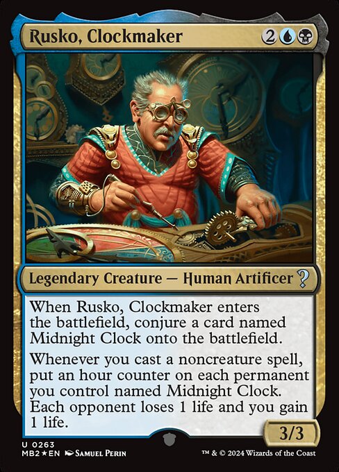 【Foil】【EN】Rusko, Clockmaker [MB2] 金U No.263