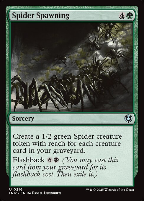 【Foil】【EN】蜘蛛の発生/Spider Spawning [INR] 緑U No.216
