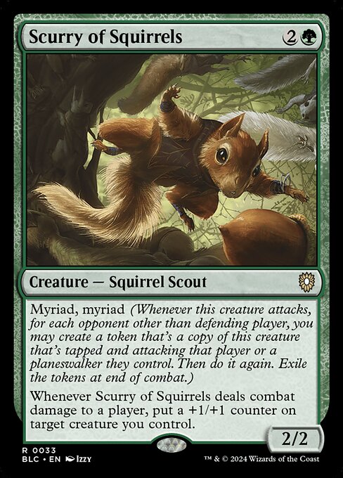 【EN】リスの小走り/Scurry of Squirrels [BLC] 緑R No.33