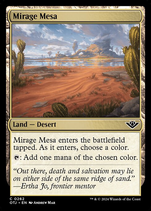 【Foil】【EN】蜃気楼の台地/Mirage Mesa [OTJ] 無C No.262