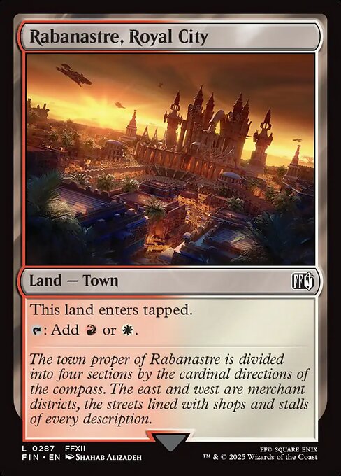 【Foil】【EN】王都ラバナスタ/Rabanastre, Royal City [FIN] 土地C No.287