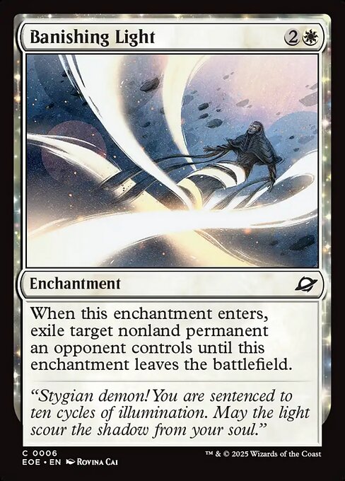 【Foil】【EN】払拭の光/Banishing Light [EOE] 白C No.6